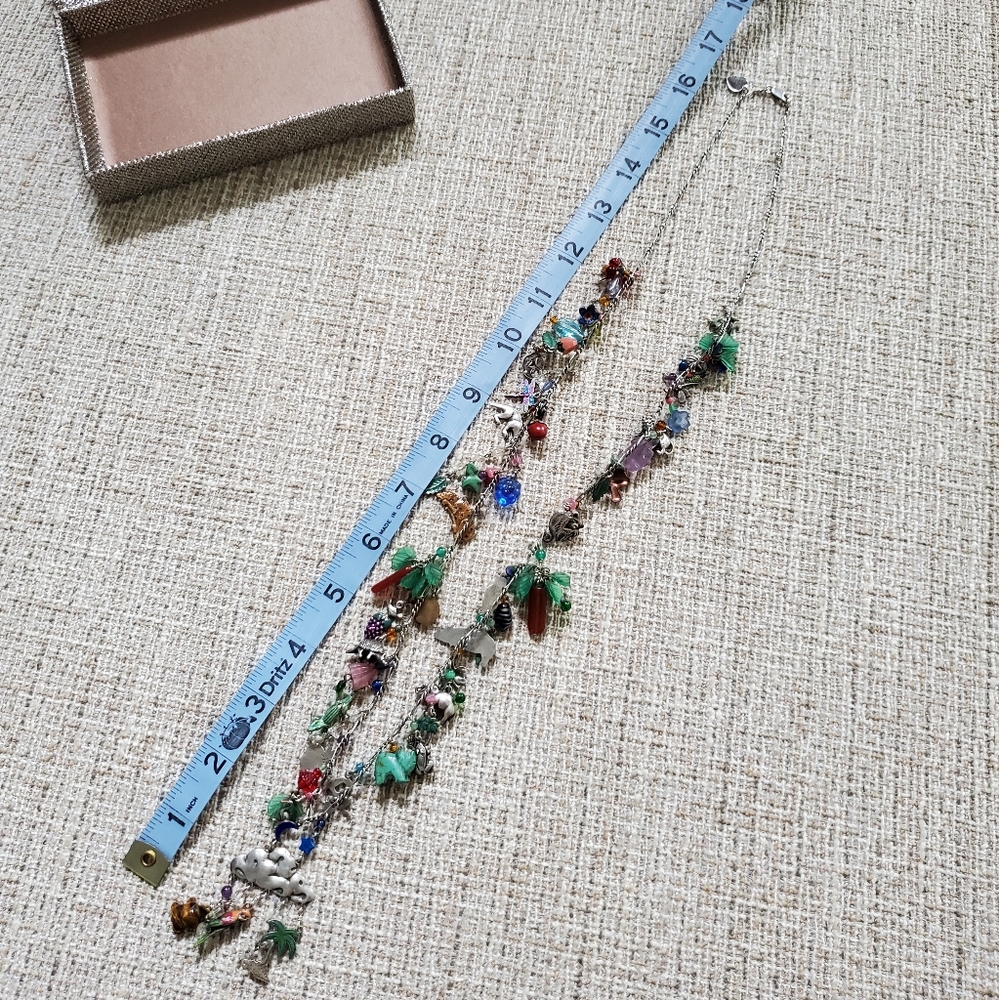 Vintage Lucy Issacs Sterling Rainforest Necklace - Picture 15 of 16